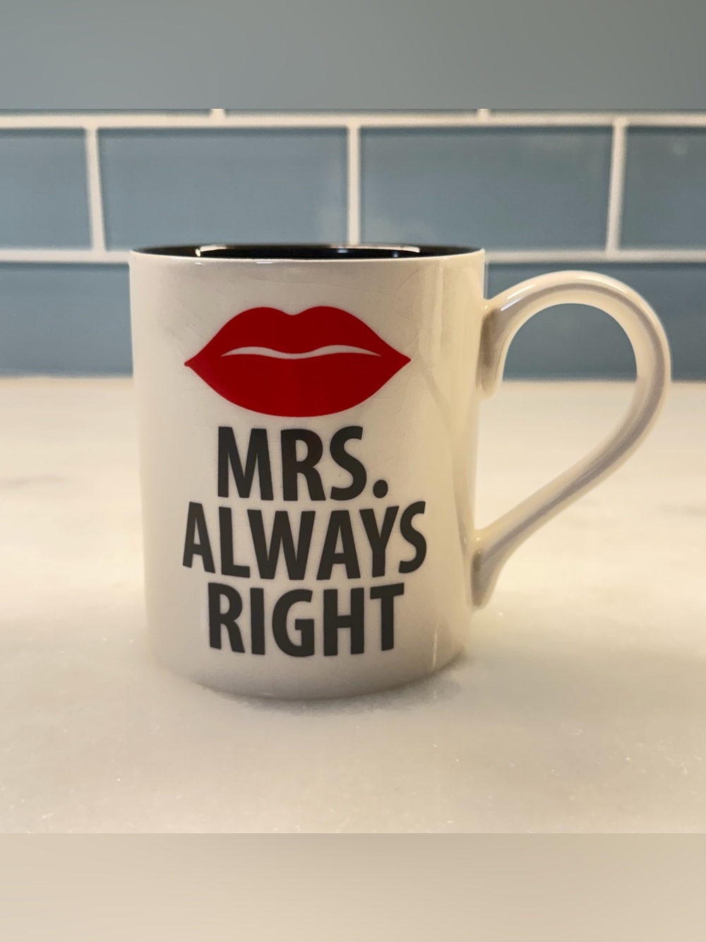 Our Name Is Mud Lorrie Veasey Mrs Always Right Coffee Mug Black Interior